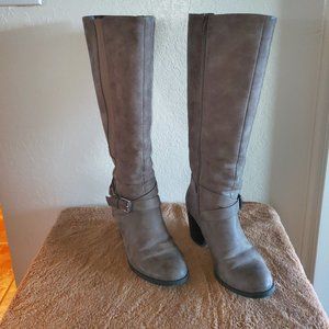 SOUL Naturalizer Timber Knee High Boots 6M Wide Calf Taupe